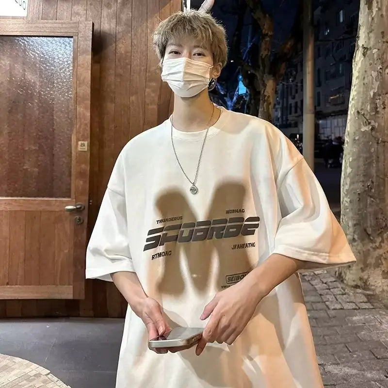 Trendy Men’s Cotton Short Sleeve T-Shirt