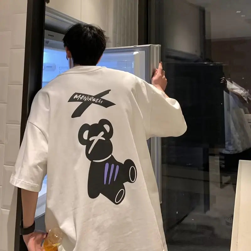 Trendy Men’s Cotton Short Sleeve T-Shirt