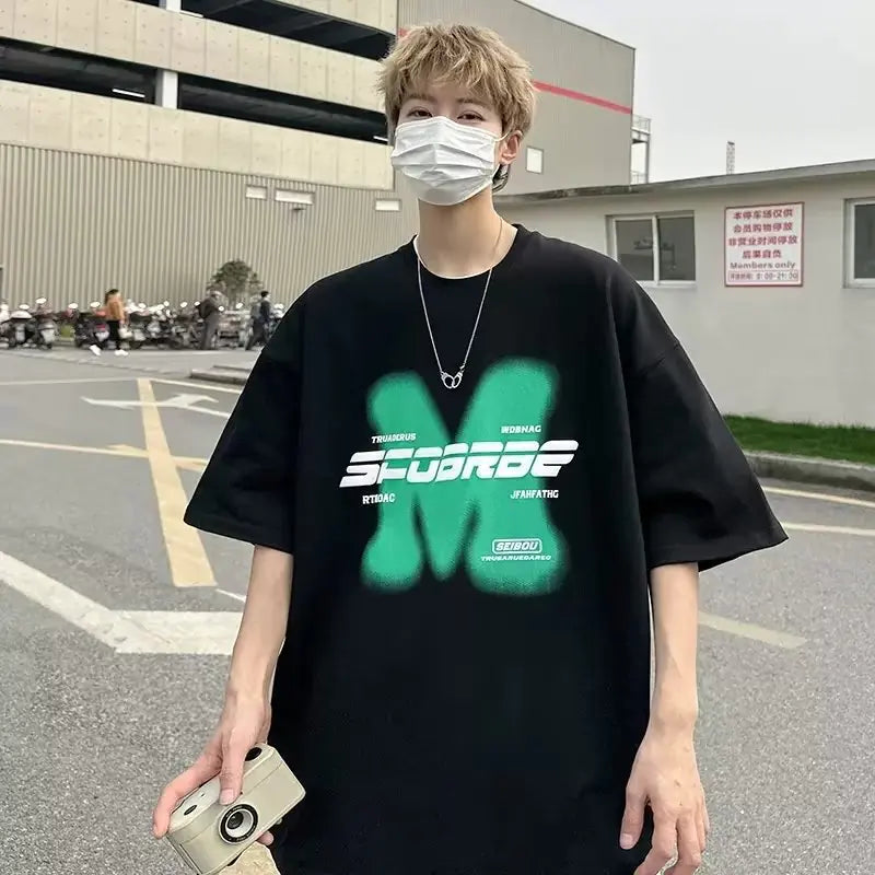 Trendy Men’s Cotton Short Sleeve T-Shirt