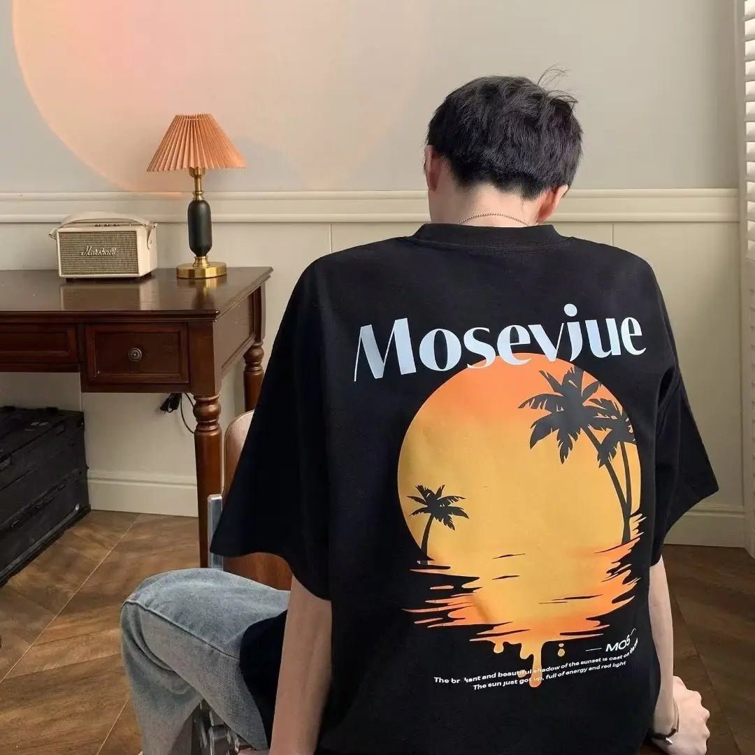 Trendy Men’s Cotton Short Sleeve T-Shirt