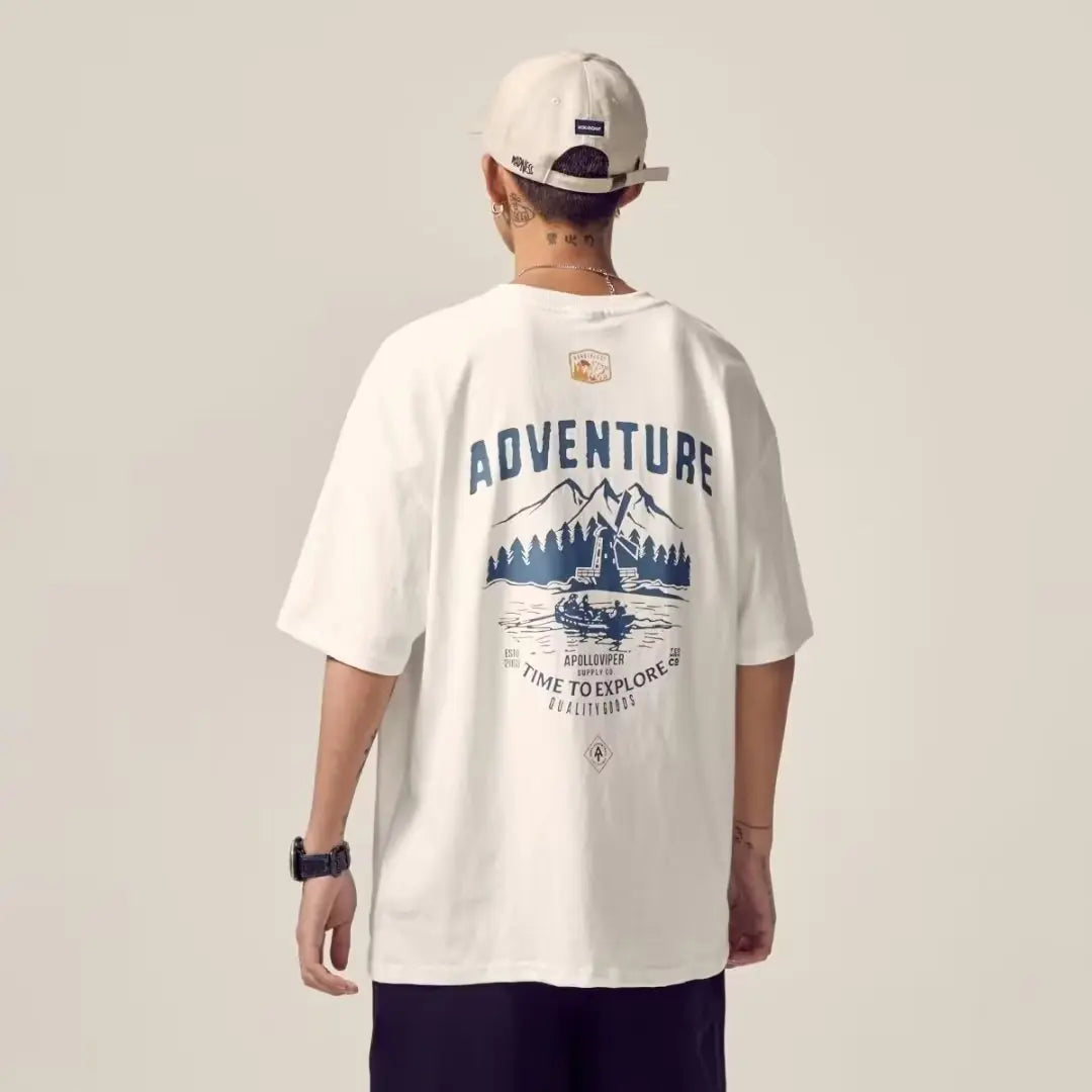 Trendy Men’s Cotton Short Sleeve T-Shirt