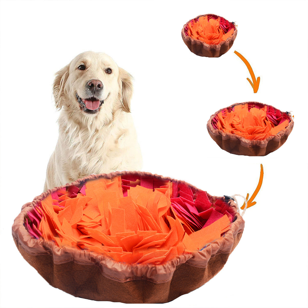 New felt sniffing pad pet toy