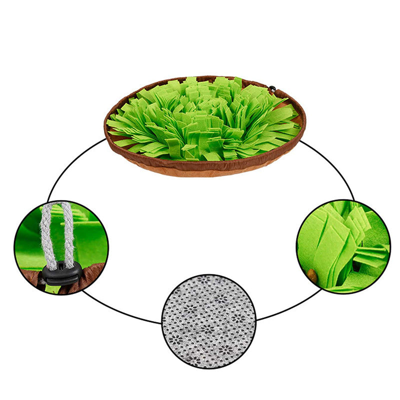 New felt sniffing pad pet toy