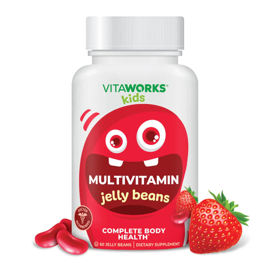 Kids Essential JellyVites - 60 Fruit-Flavored Beans
