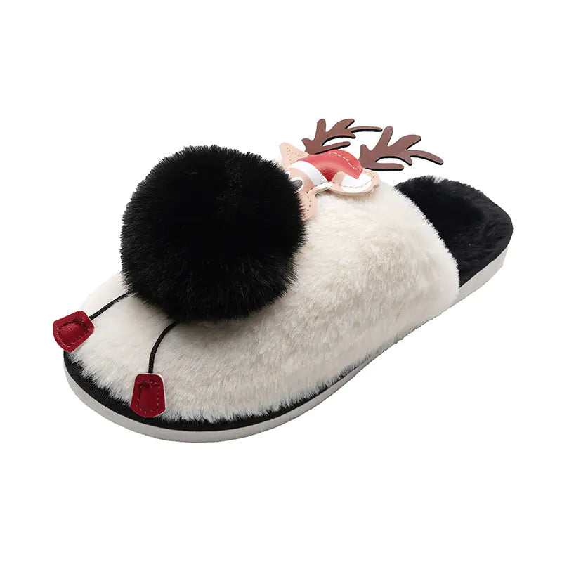 Cute Warm Cartoon Plush Slippers for Women
