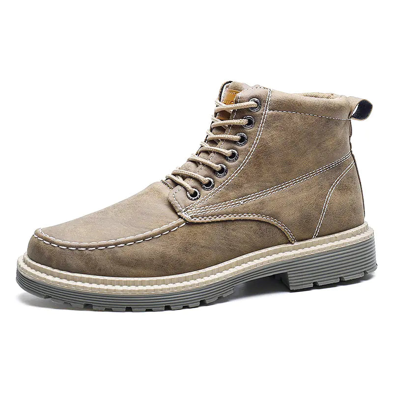 Men's Retro Fashion Casual Leather Tooling Boots