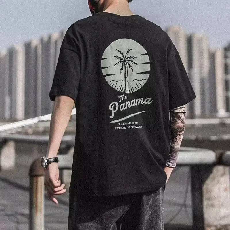 Trendy Men’s Cotton Short Sleeve T-Shirt