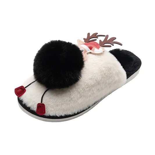 Cute Warm Cartoon Plush Slippers for Women
